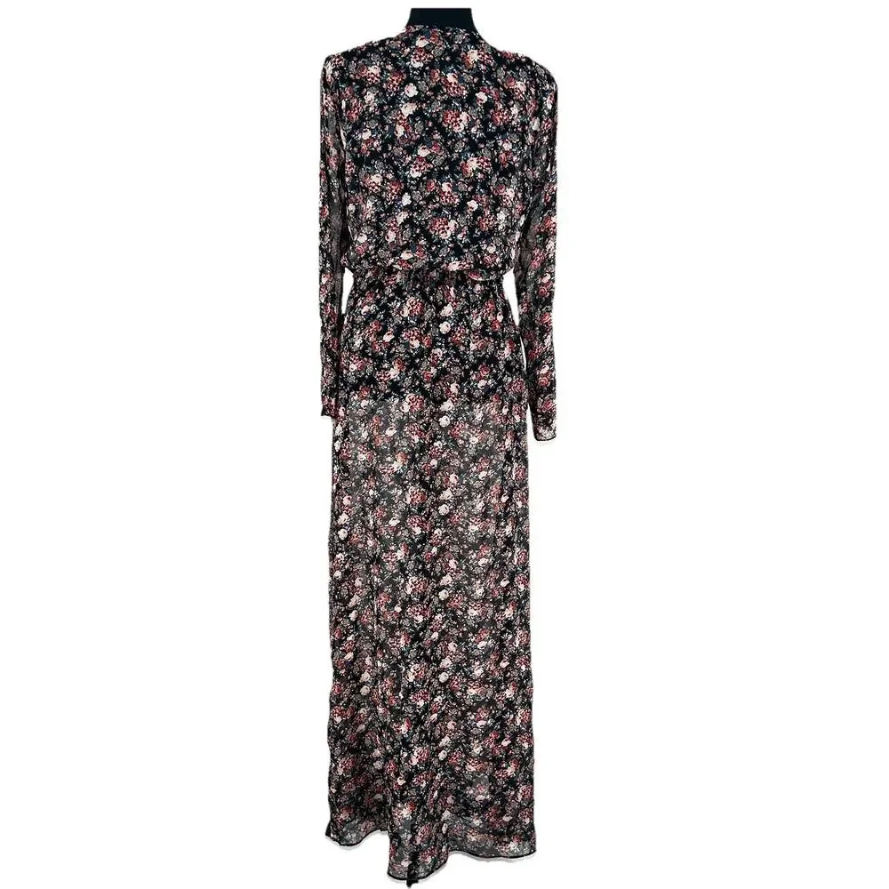 Zara Archive Moody Floral Front Slit Maxi Medium - Picture 4 of 12